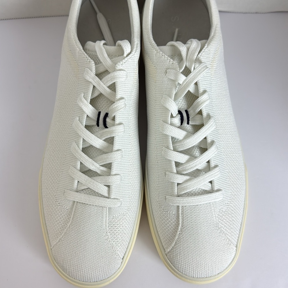 Rothy's White Textured Sneakers with Minimalist Design